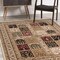 Edge Collections - 8' X 11' - Beige - Oriental Design Area Rug for Cozy Spaces - 1 Piece